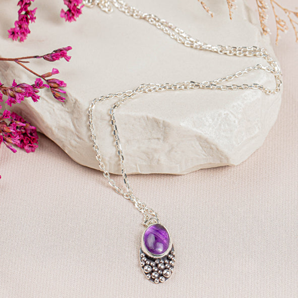 Collar Algarrobo - amatista