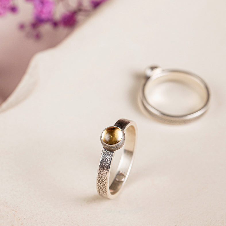 Anillo Dublín - citrino - 9