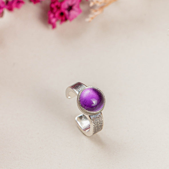 Ear cuff Dublín - amatista